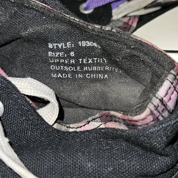 Double laced converse all star low cut plaid - Picture 5 of 6